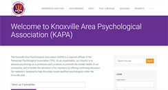 Desktop Screenshot of knoxvilleareapsychology.org