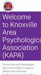 Mobile Screenshot of knoxvilleareapsychology.org
